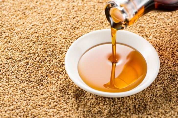 Sesame oil is one of the best carrier oils.