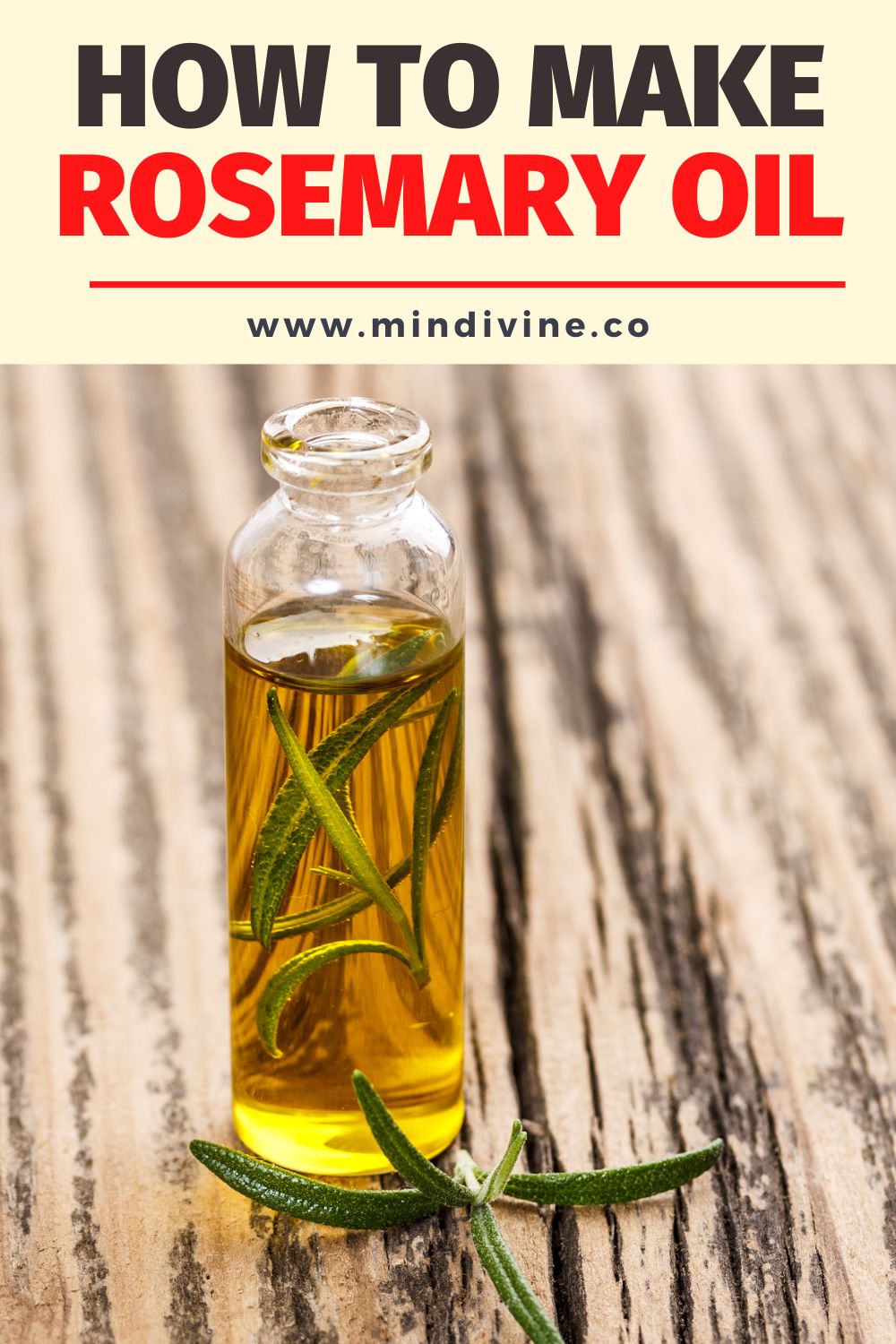 How to make rosemary oil with this easy recipe.