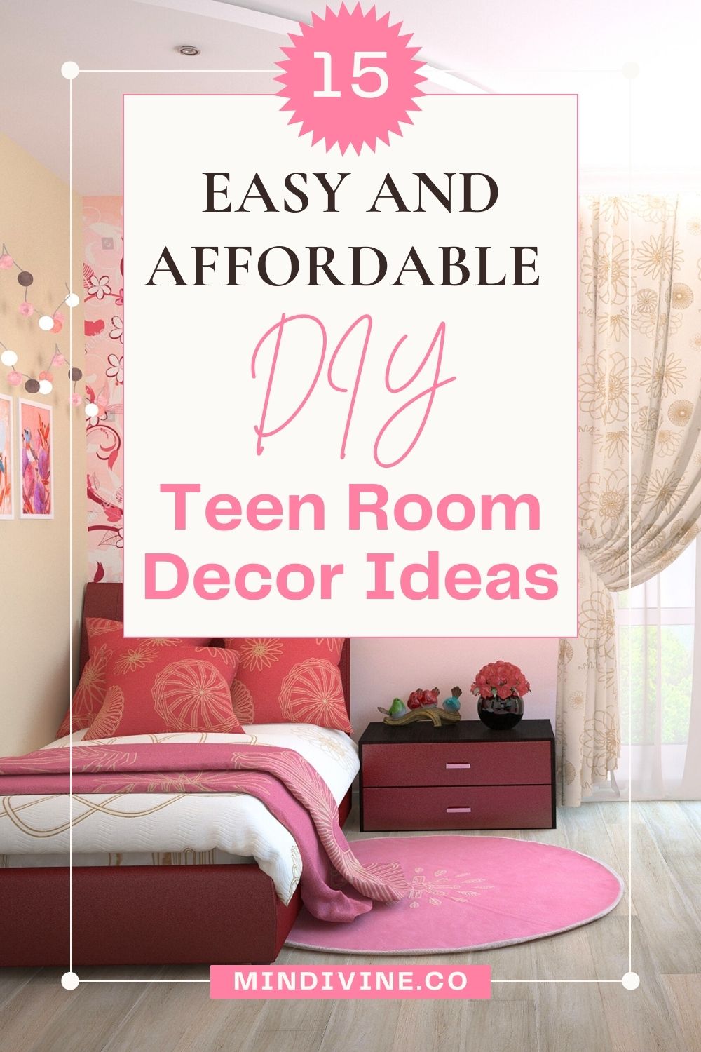 15 diy teen room decor ideas for girls PIN 1