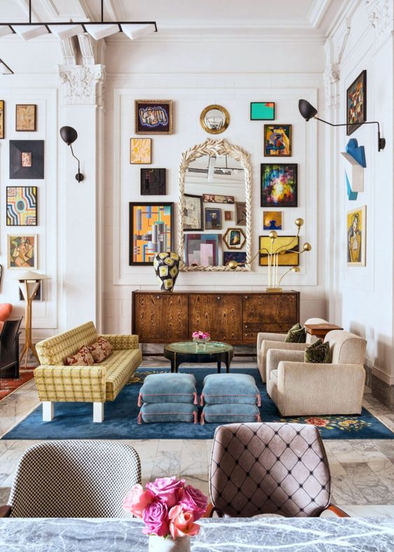 DIY Décor for Eclectic Living Room Ideas.