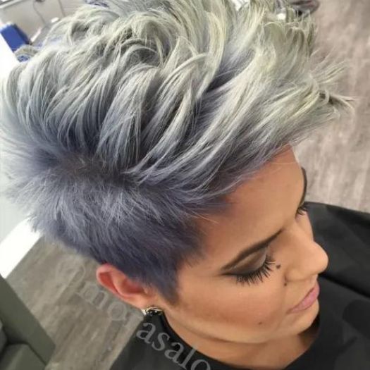 Mohawk haircuts: Steel-Colored Hairstyle