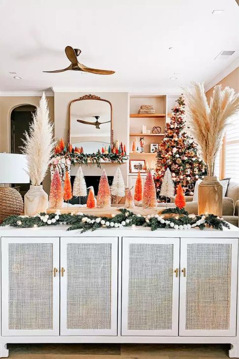 Vibrant Living Room Decor for Christmas.