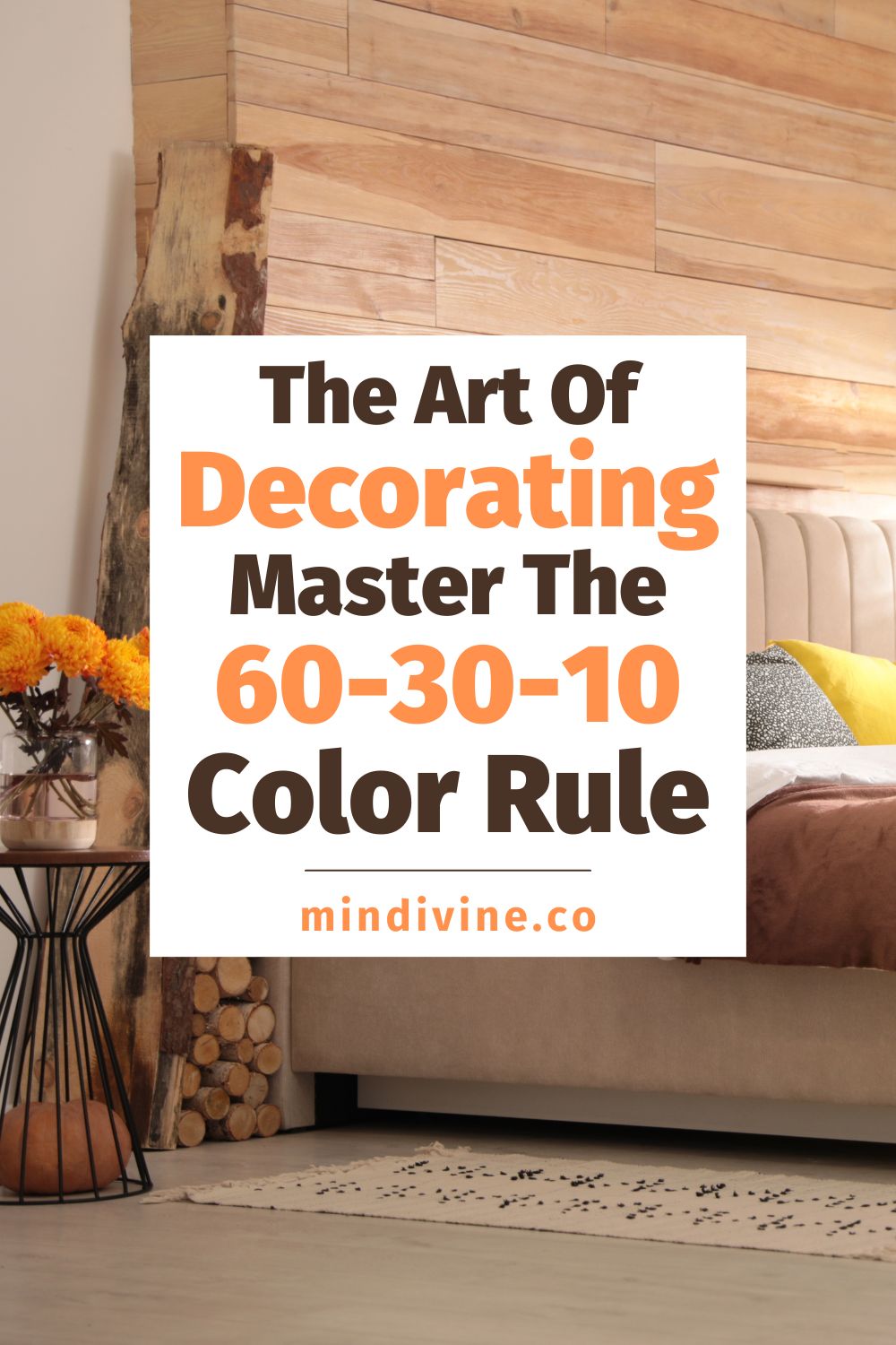 Cozy Bedroom Interior Inspired by Autumn Color Scheme