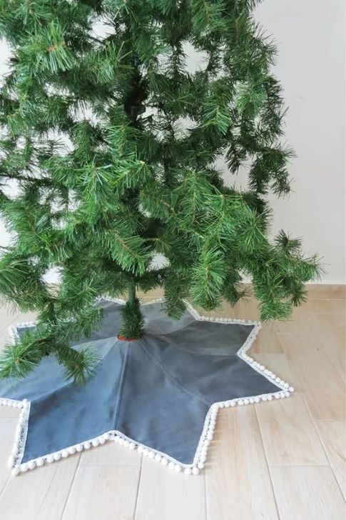 Sew a Star-Shaped Christmas Tree Skirt.