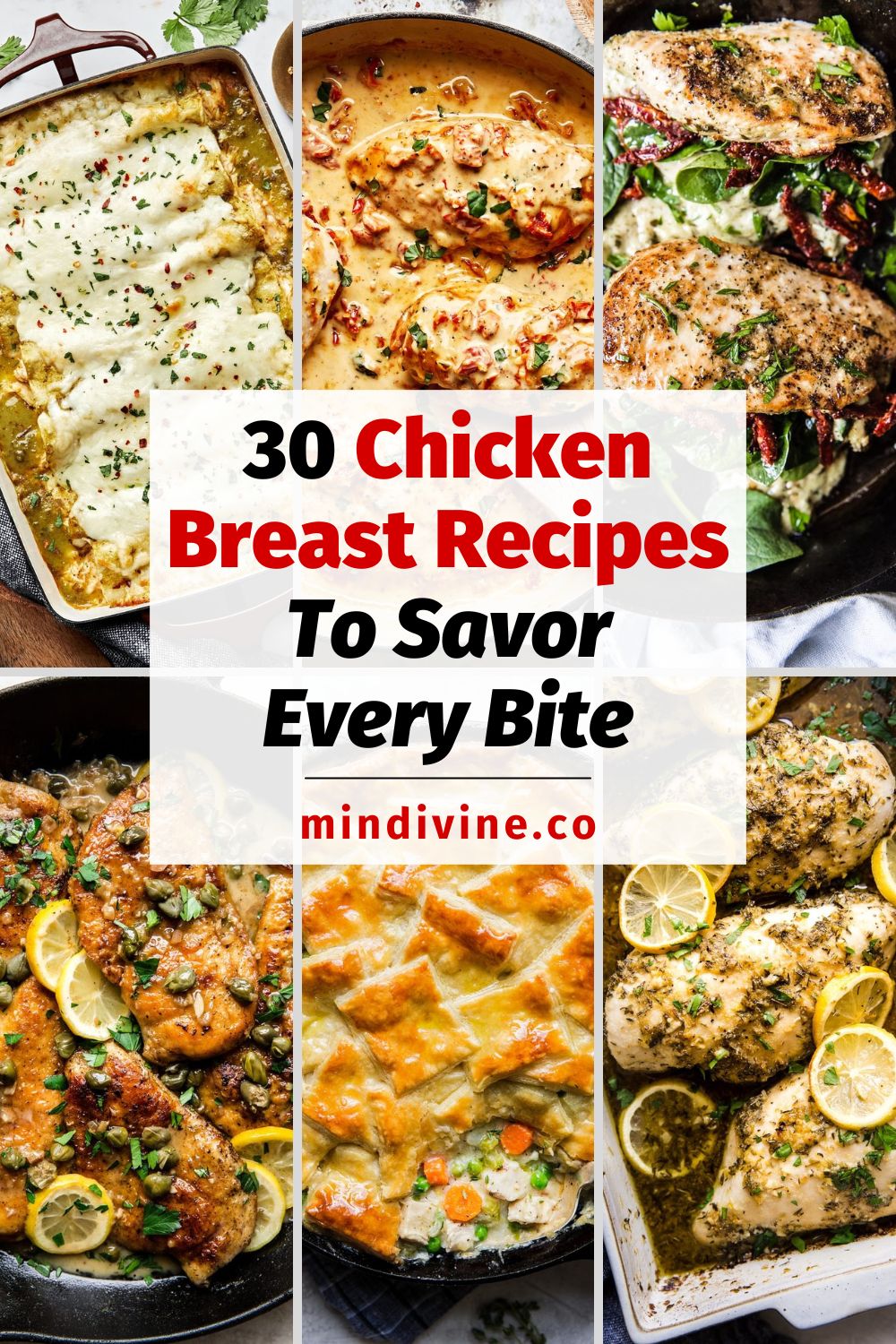 6 images of chicken breast recipes