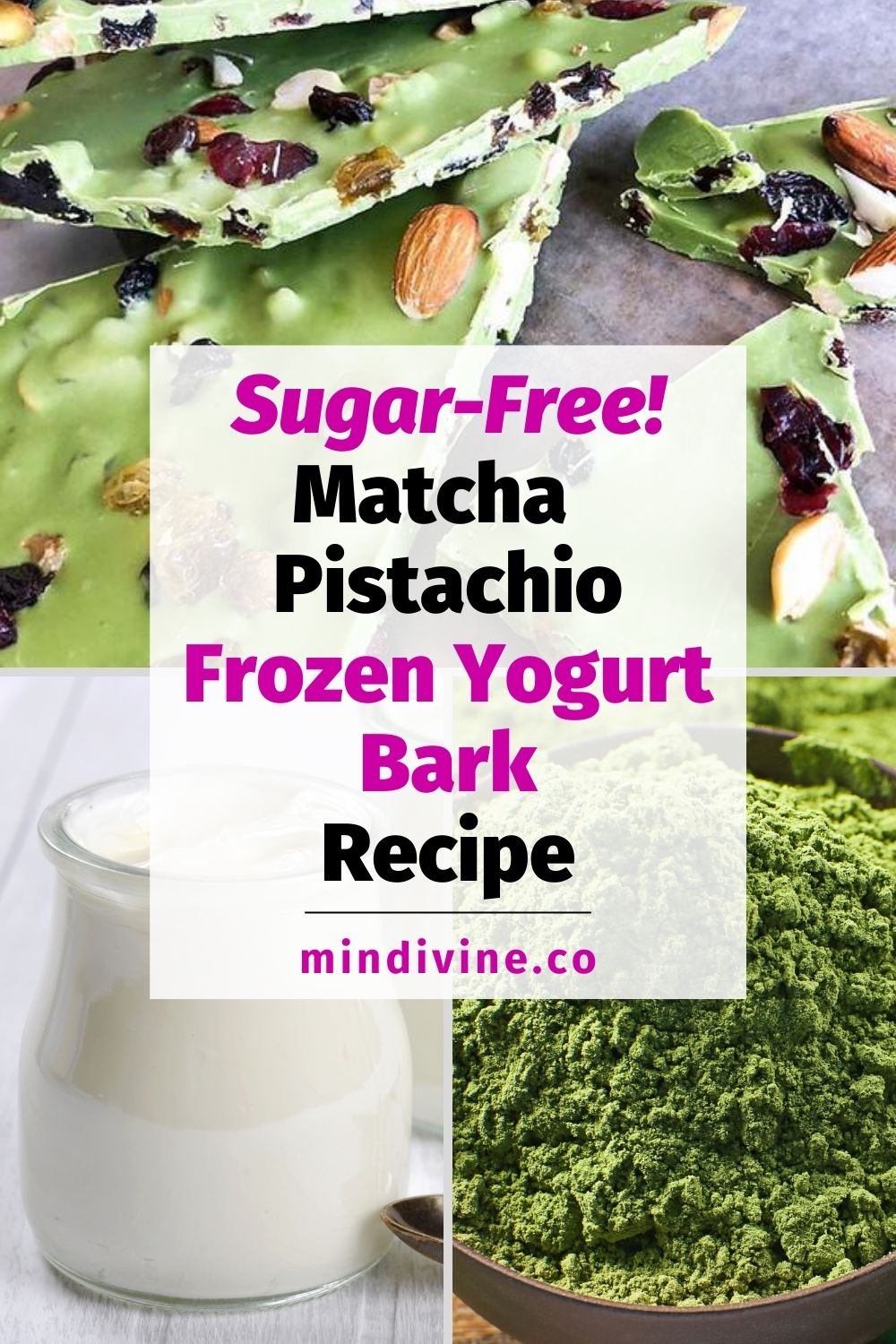 Matcha Frozen Yogurt Bark Recipe With Pistachios