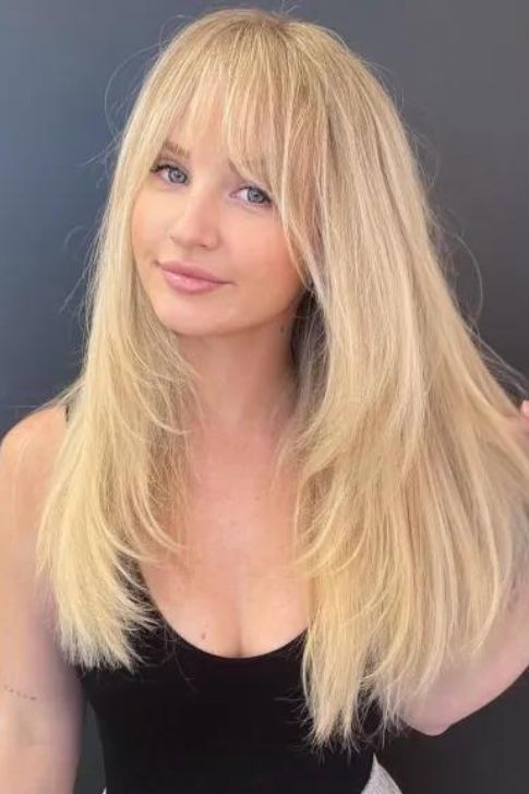 Long Blonde Layers for Thick Hair