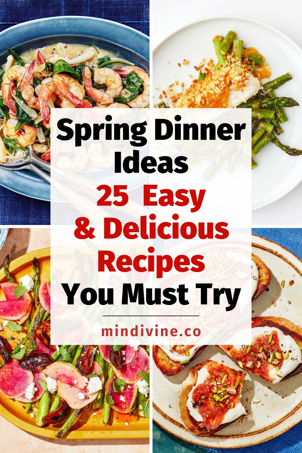 Spring dinner ideas: 4 easy and delicious recipes