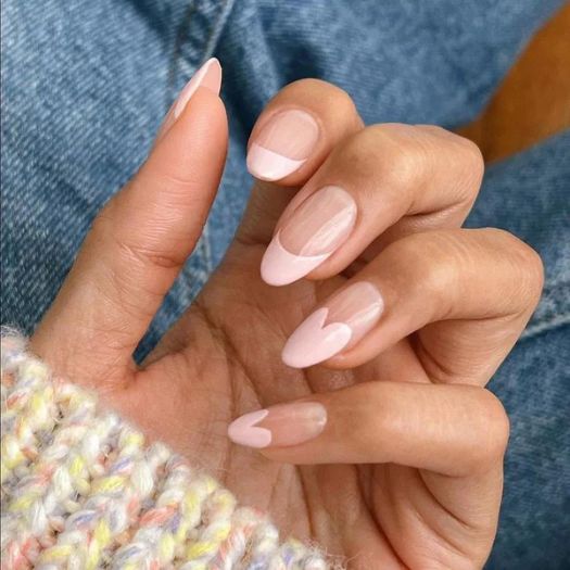 Deep French Style Nails