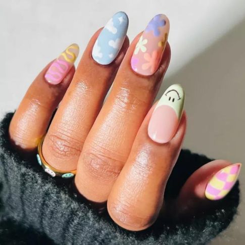 Mix-and-Match Nails for Spring