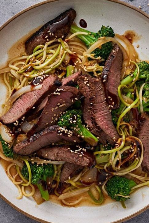 Low-Carb Beef & Broccoli Noodles