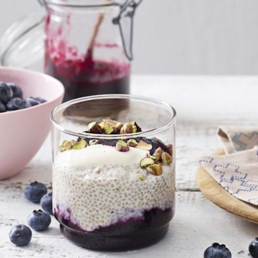 Blueberry and Chia Breakfast Pudding