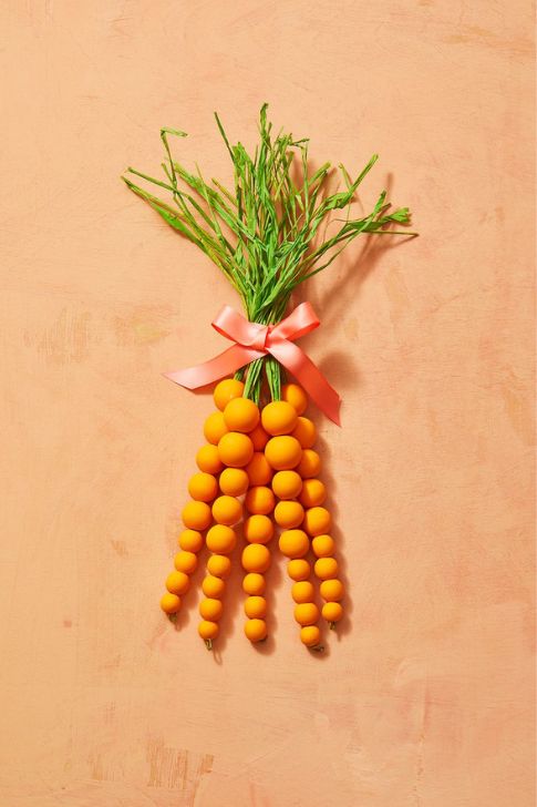 Beaded Carrot Wreath