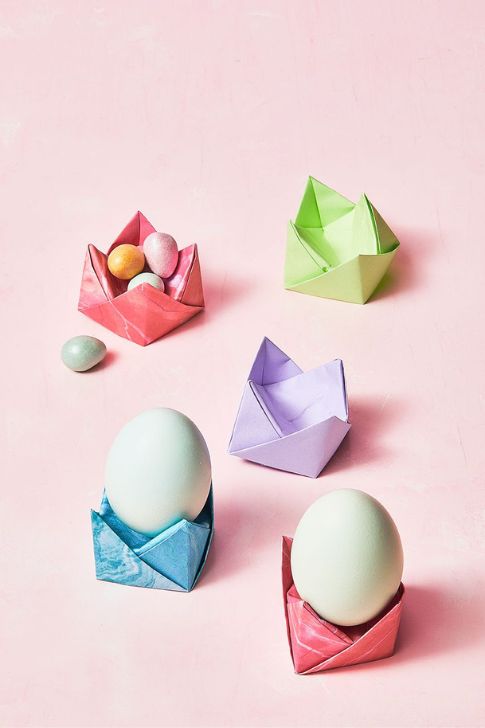 Origami Egg Cups