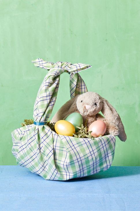 Fabric-Wrapped Basket