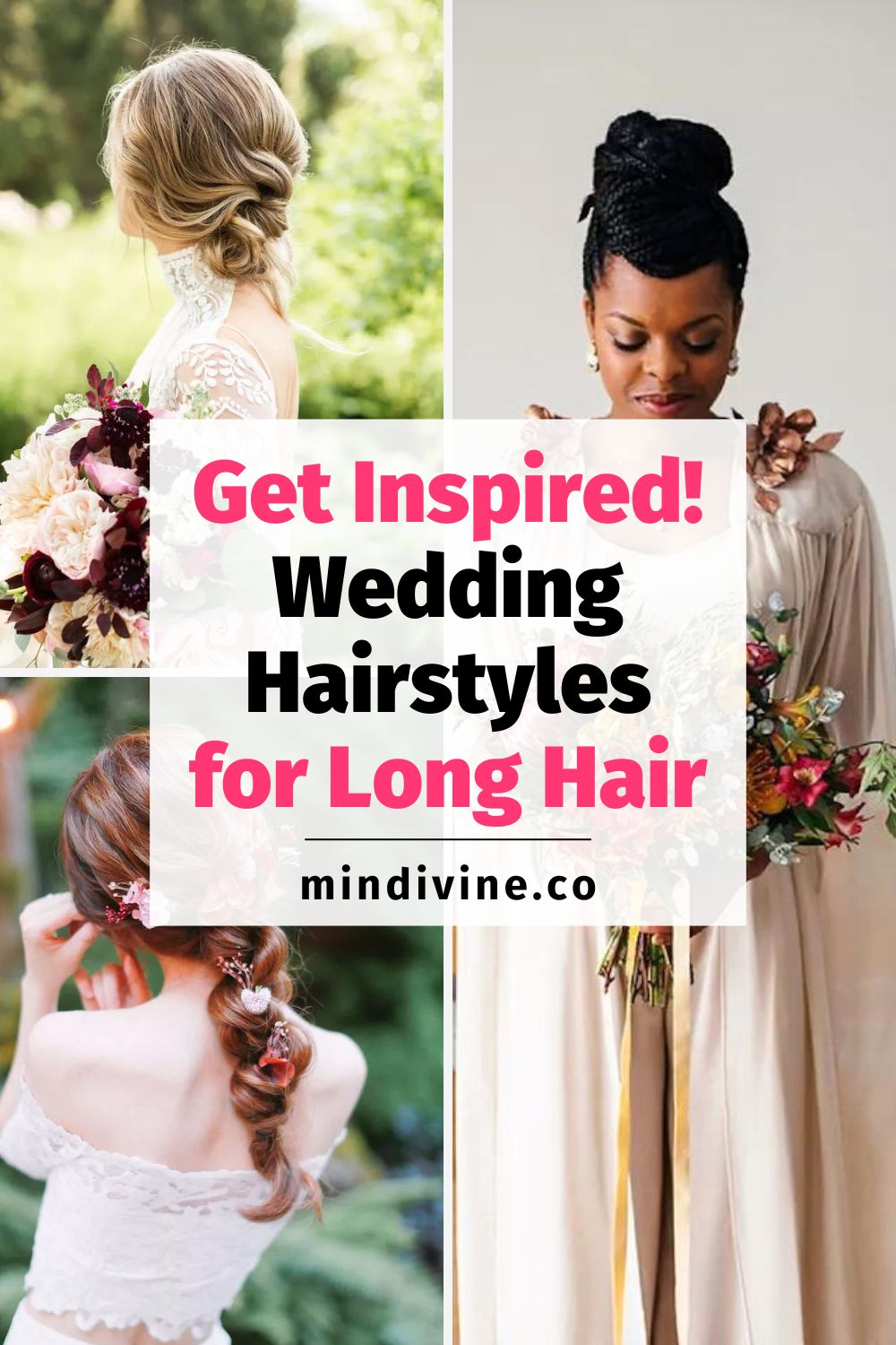 3 Stunning Wedding Hairstyles for Long Hair