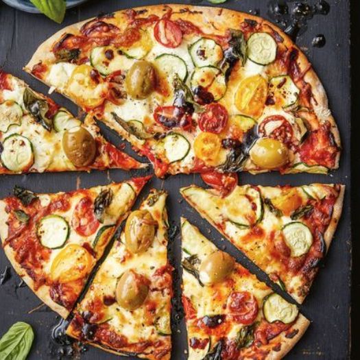 17-Minute Zucchini & Ricotta Pizza
