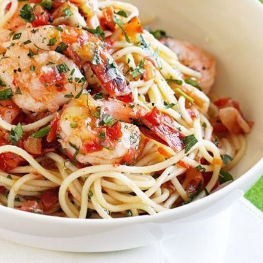 Chilli Prawn Spaghetti