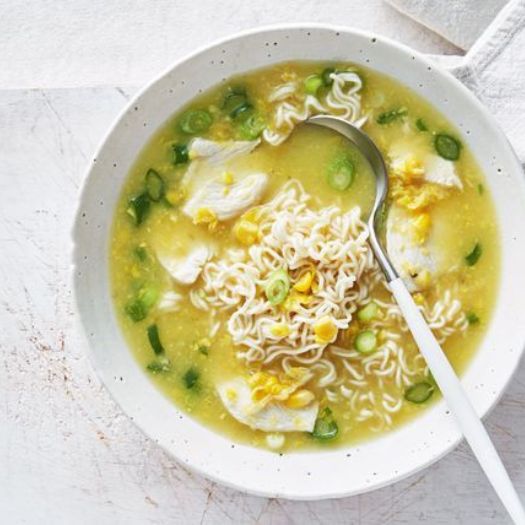 15-Minute Chicken & Corn Noodle Soup