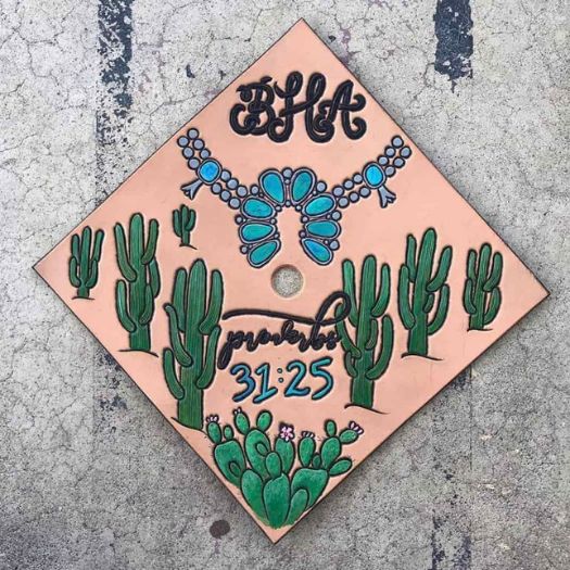 Cactus Graduation Cap