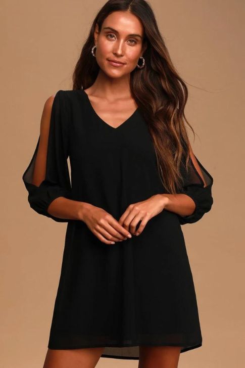 Dress with Long Sleeves