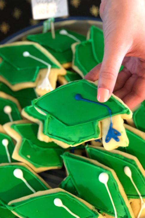 Graduation Cap Cookies