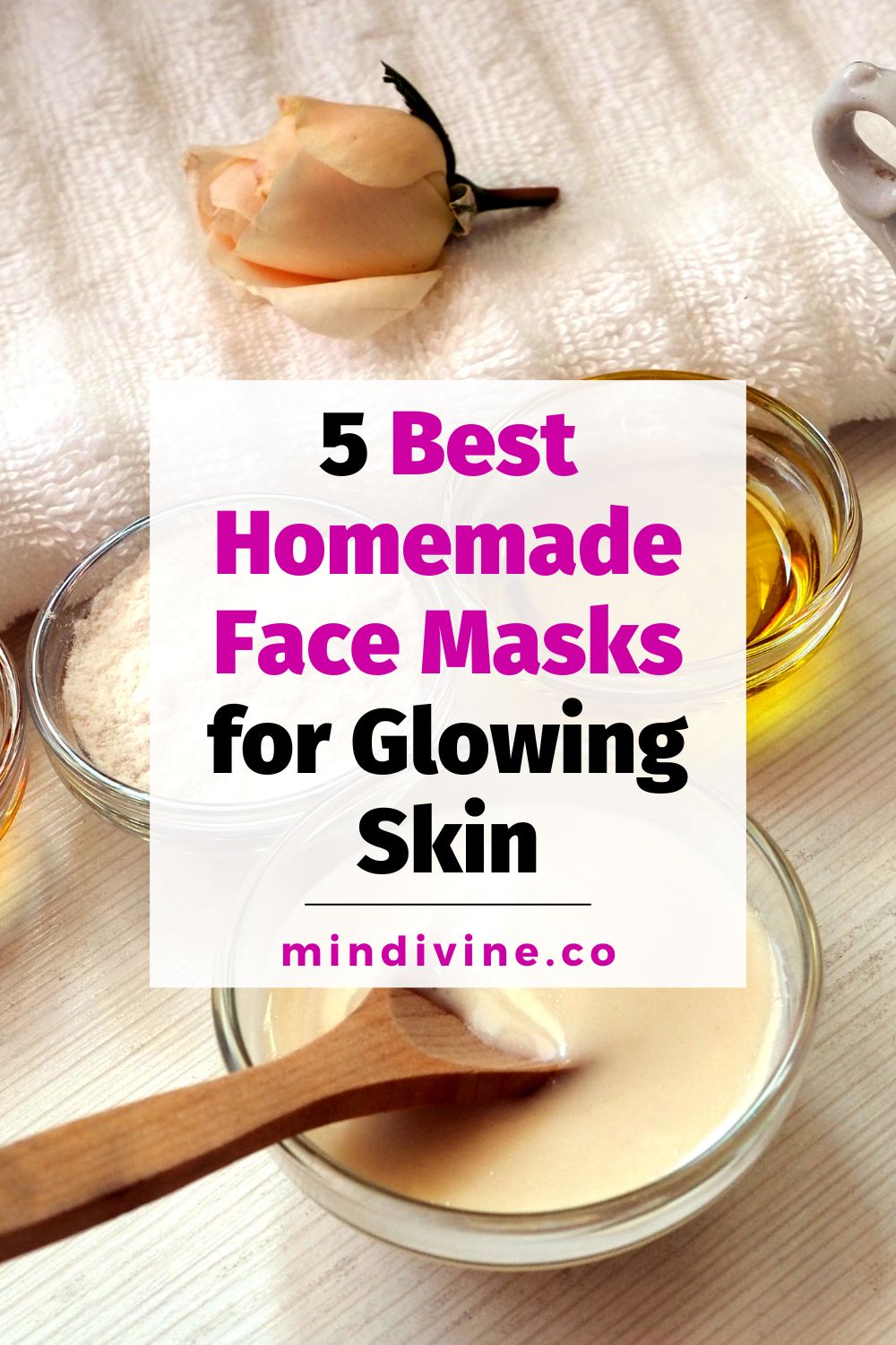 Natural ingredients to make homemade face masks for radiant skin.